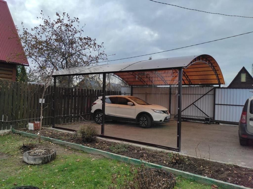 Прозрачные шторы ПВХ для навеса под автомобиль в Костроме